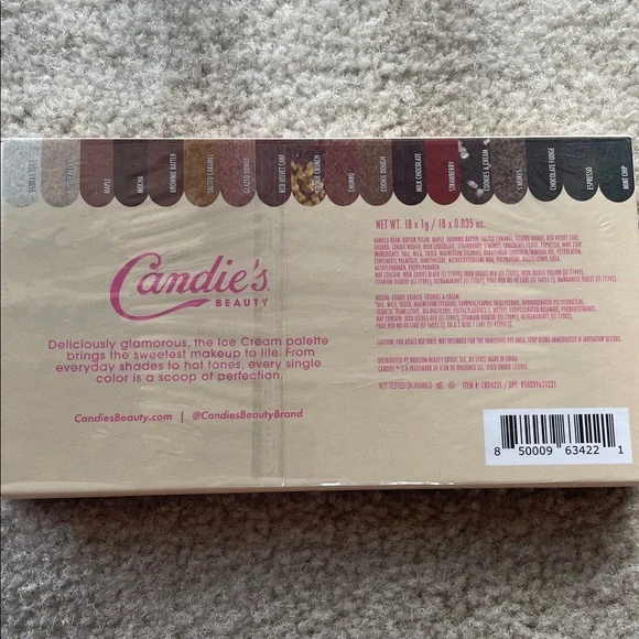 2/$20 Candie's Ice Cream Eyeshadow Palette 18 gorgeous colors! NIB - Picture 6 of 6